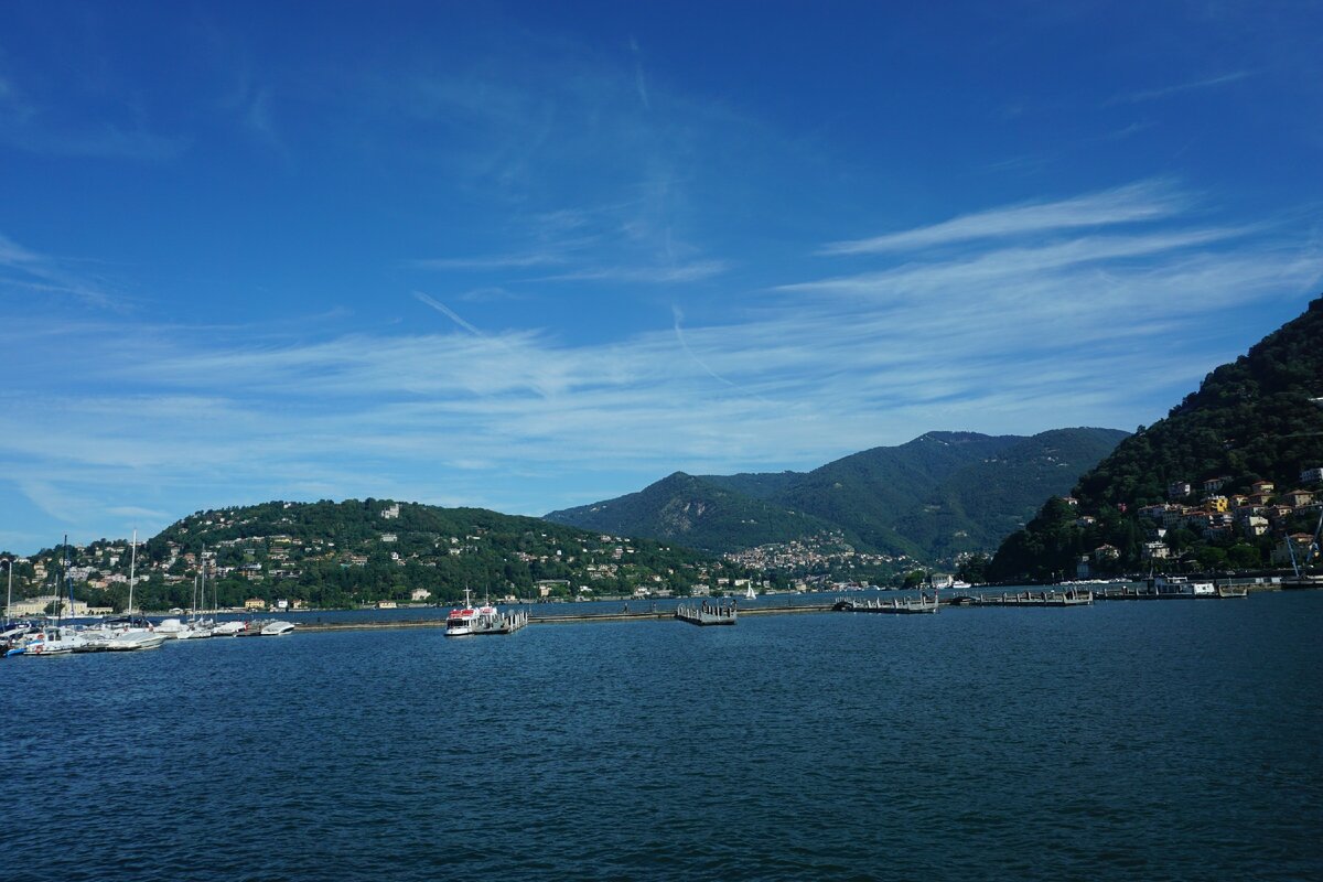 озеро Комо, вид с пристани