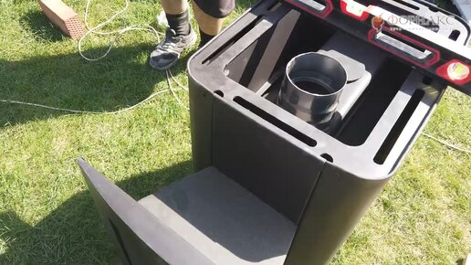 Установка банной печи и дымохода в бане! | Форнакс - печи для бани ...