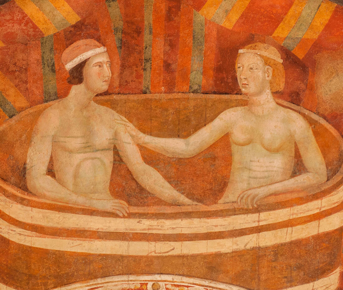 Совместные бани средневековья.