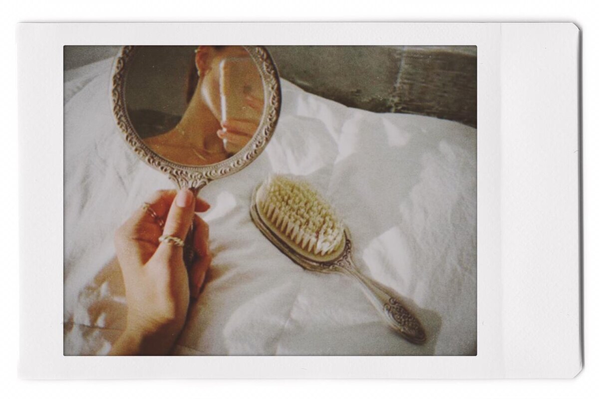 эстетичное фото в зеркале