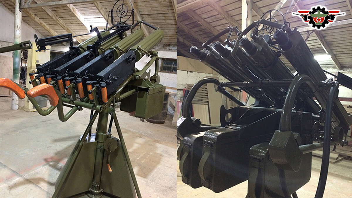 Макет одной из ЗПУ-М4 произведённой в мастерской "Машины Победы".