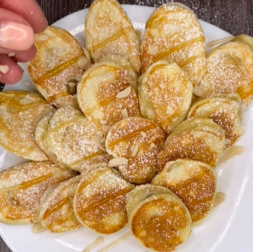 Оладьи с бананом.