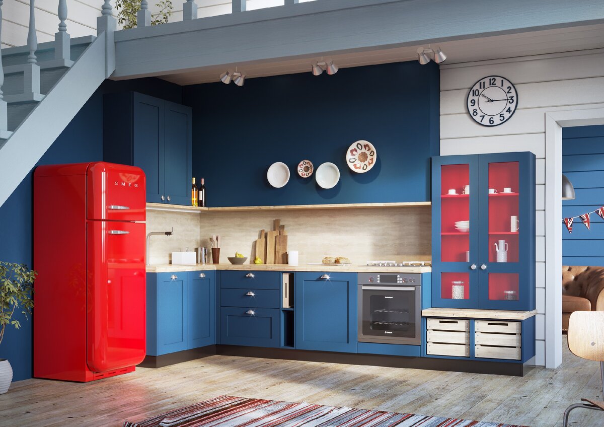 Кухни сток. Кухня джем наша марка. Кухня в синем цвете. Синий кухонный гарнитур. Синяя мебель на кухне.