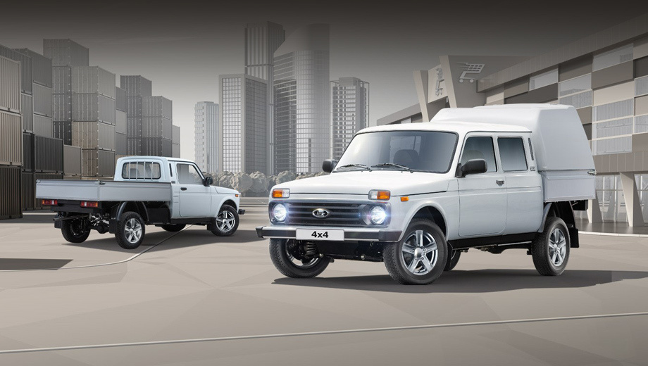 Напомним, в отличие от обычной пассажирской модели, у грузовых Лад 4×4 полурамная конструкция и задние подвески на рессорах. И фургон, и внедорожник с бортовой платформой могут быть как с короткой двухместной кабиной, так и с двухрядной пятиместной