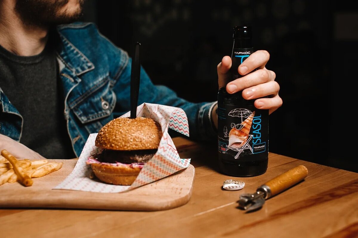 На фото гозе с добавлением морской соли от «Таркос»