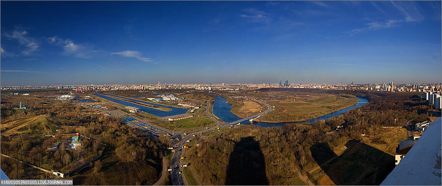 Крылатские холмы панорама