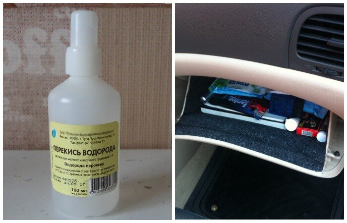 Зачем автомобилисты возят в бардачке перекись водорода