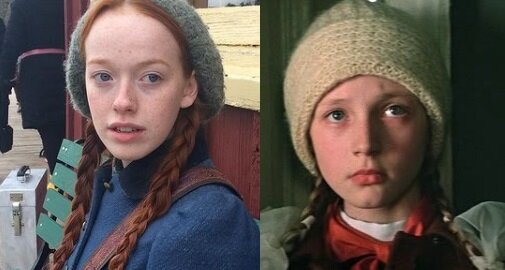 Слева - МакНалти в "Энн". справа - Орбакайте в "Чучеле". Как сестры-близнецы.  