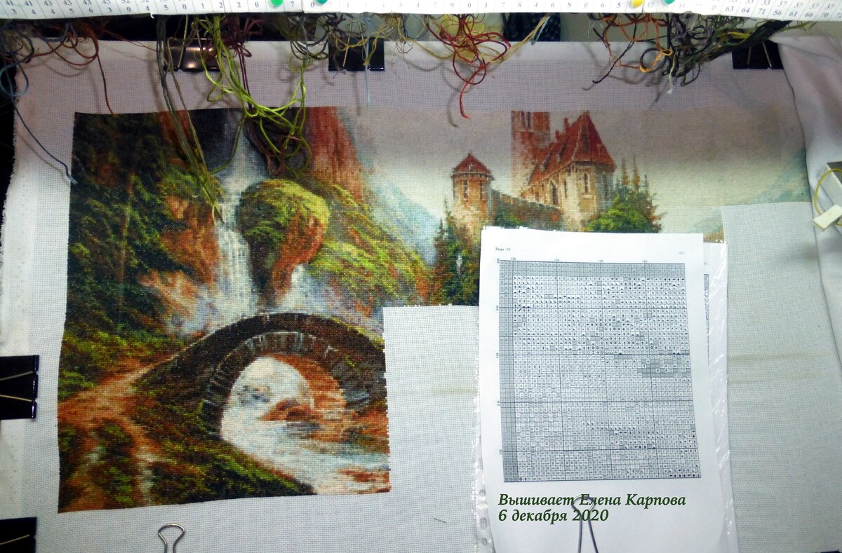 Карпова Елена - работа по схеме от Ольги Башкировой (картина А.Стрелкова).