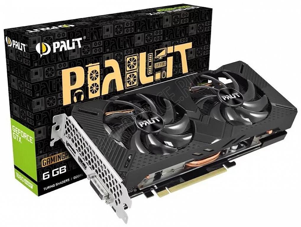Palit GeForce GTX 1660 SUPER GP 6GB вместе с коробкой