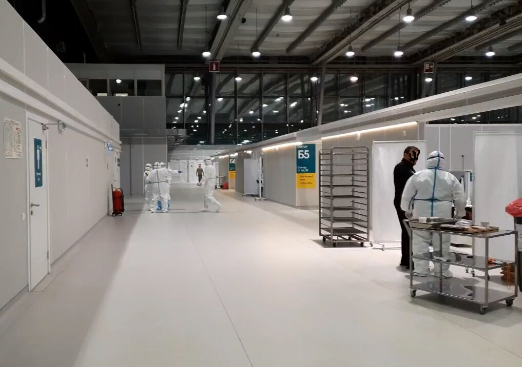 временный госпиталь в Сокольниках.