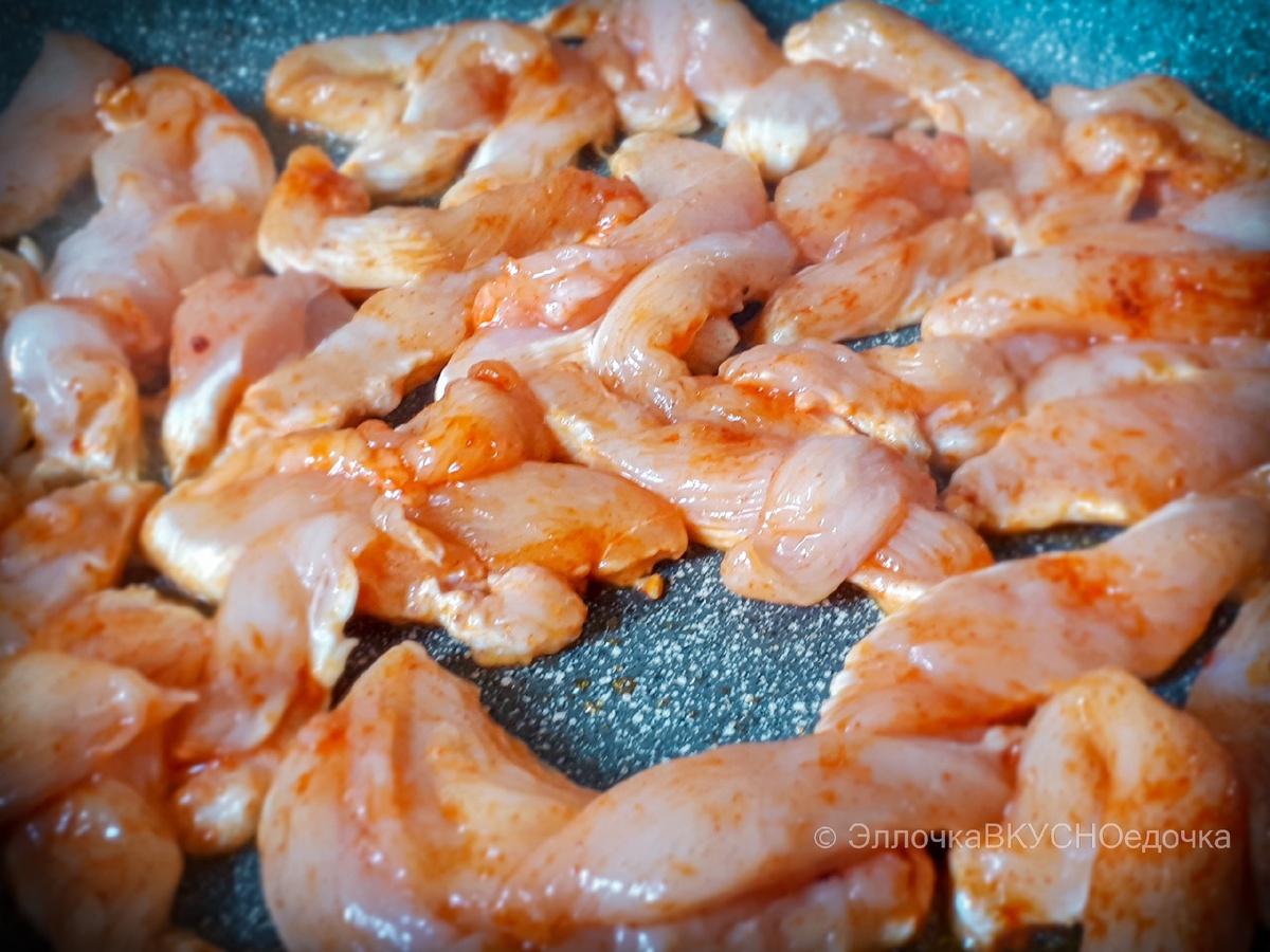 обжарьте мясо