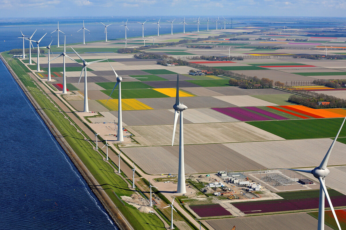 ветряки в голландии