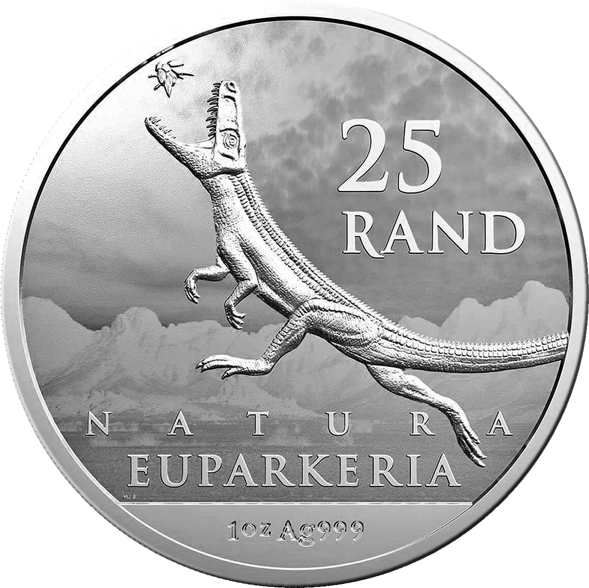 R25 1OZ FINE-SILVER: EUPARKERIA CAPENSIS