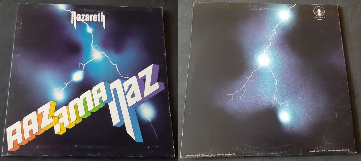 Nazareth "Razamanaz", 1973 г. Английский выпуск на Mooncrest Records