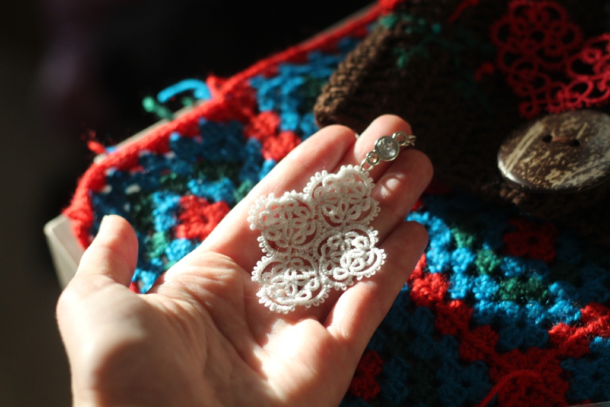 Всегда удивляюсь невесомости кружева в технике фриволите