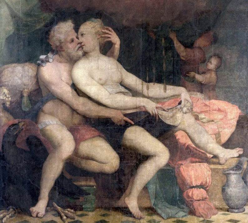 «Юпитер и Даная», 1499, Джулио Романо