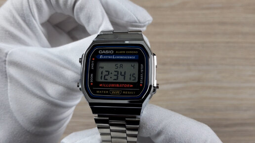 Часы Casio A-168WA-1A. Обзор и настройка