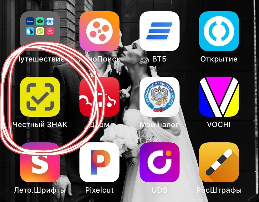 Приложение на телефоне выглядит так