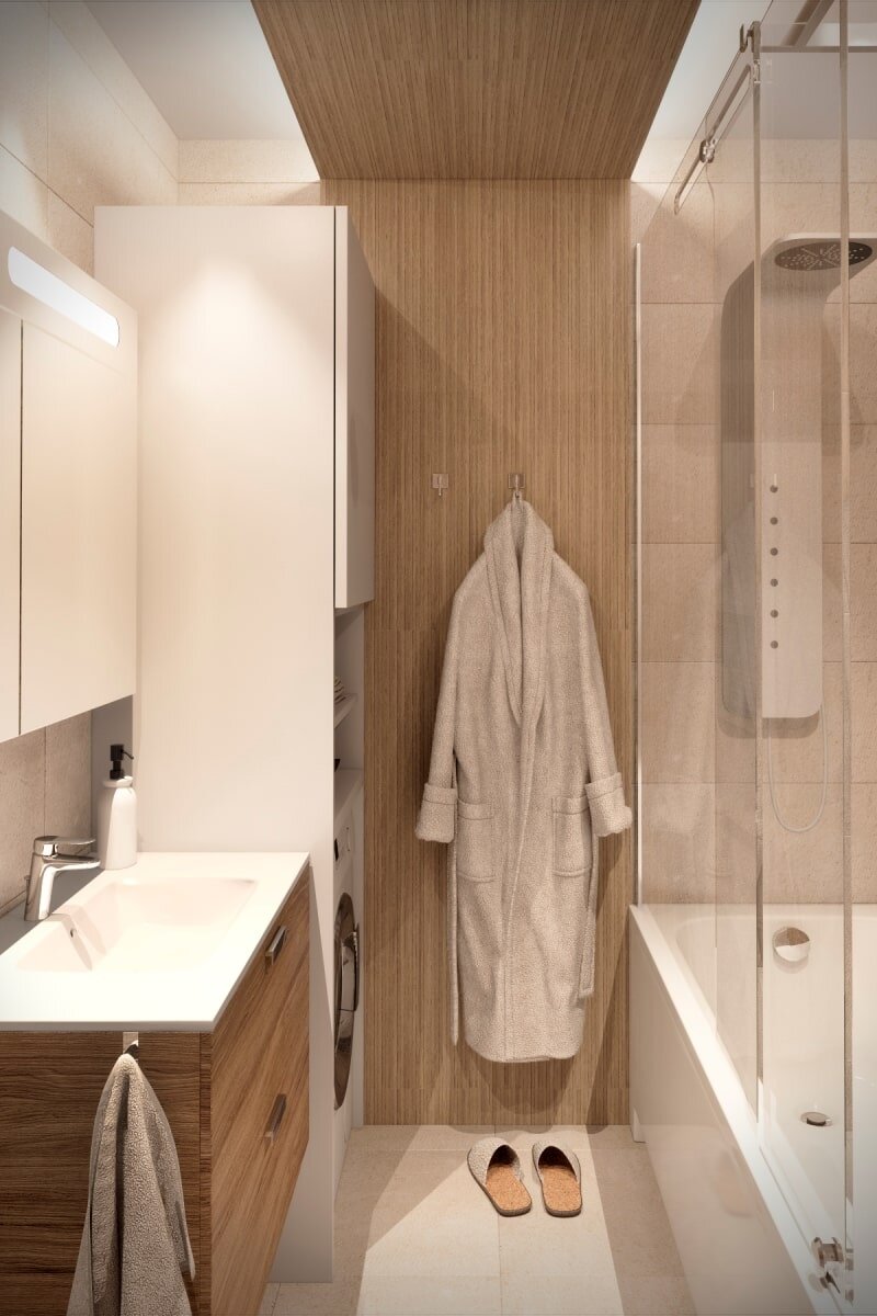 Дизайн маленькой ванной комнаты: 80 фото идей