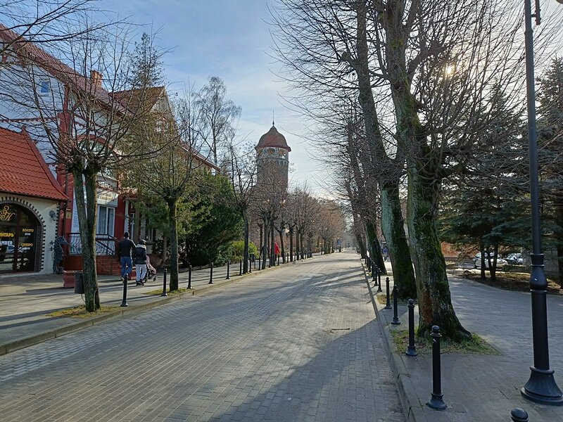 Светлогорск, улица Октябрьская. 24 февраля 2022 года. Авторское фото https://svetlogorsk-2.ru