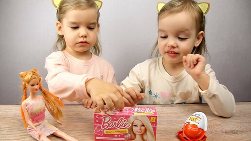 Киндер Джой и Барби Сюрприз! Kinder Joy and Surprise Barbie. Игрушки для девочек