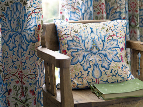 Текстиль по мотивам орнамента Уильяма Морриса