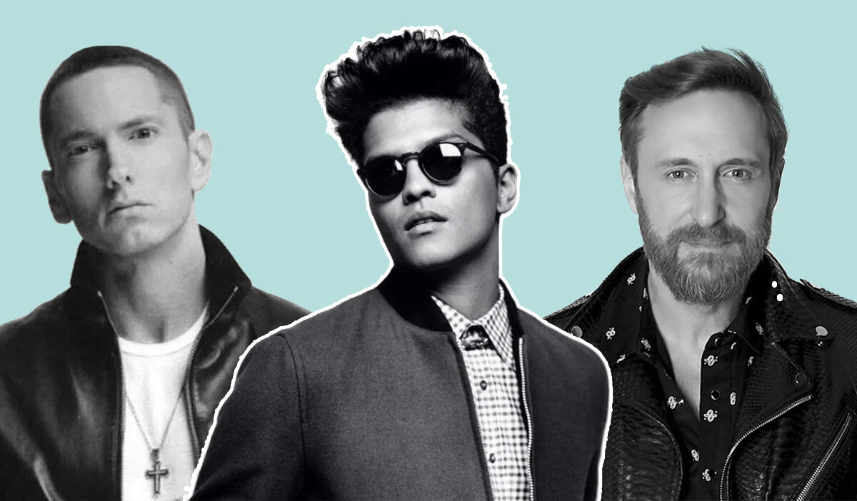 Eminem, Bruno Mars, David Guetta