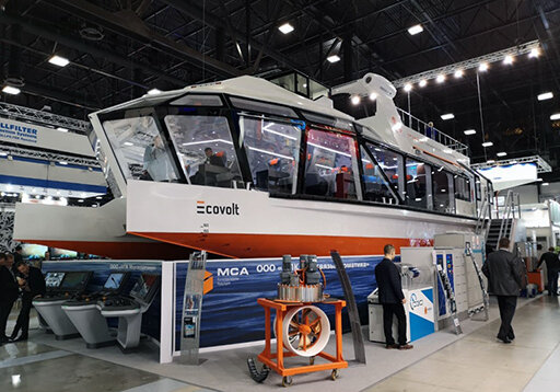 Катамаран Ecovolt на выставке "Нева-2019"