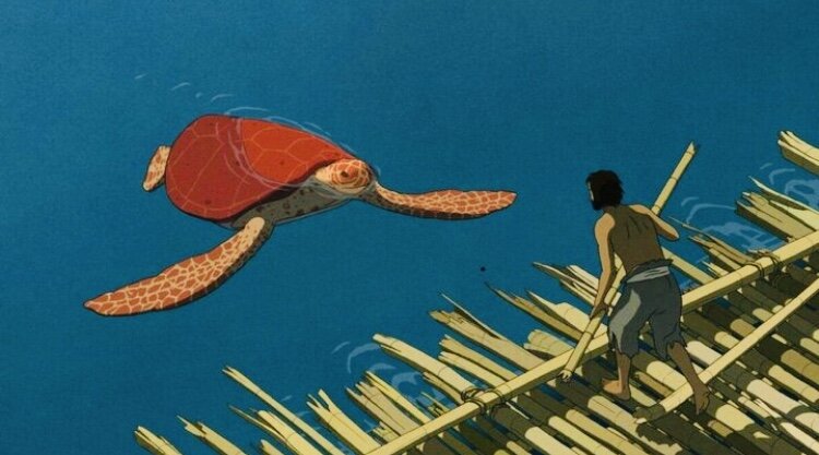 Кадр из мультфильма "Красная черепаха".