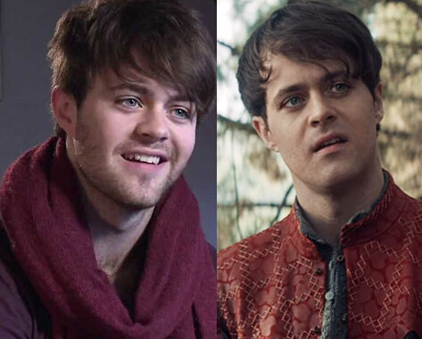 Джои Бэти и Лютик в "Ведьмаке". Источники kino-teatr.ru и vedmak.fandom.com