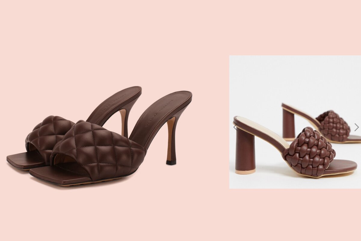 Слева - Bottega Veneta (880$), справа - Z_Code_z (2790 руб)