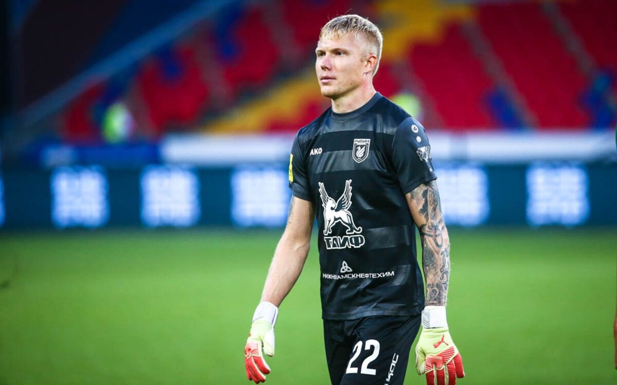 Голкипер "Рубина" Юрий Дюпин/группа "Новости ФК Рубин" в контакте.