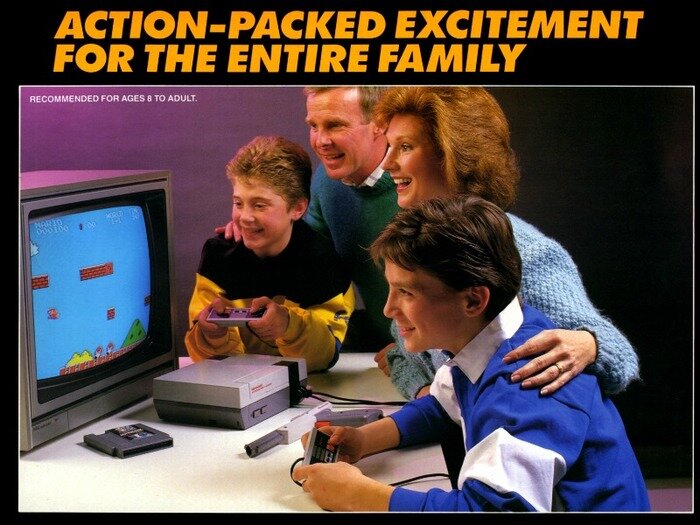 Реклама домашней консоли Nintendo Entertainment System, 1985