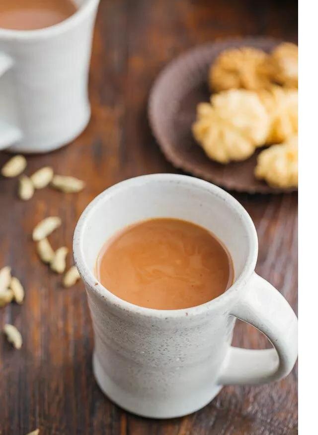 Приготовленный чай масала