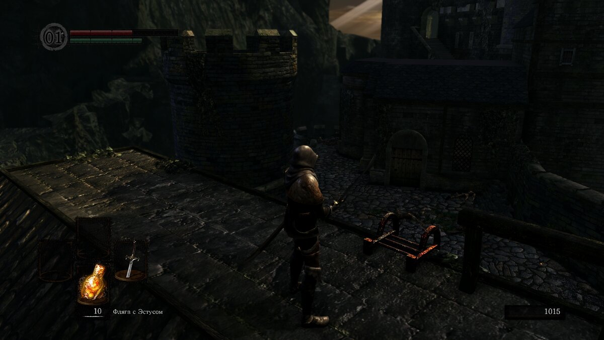 Справа за поворотом - босс и черный рыцарь.