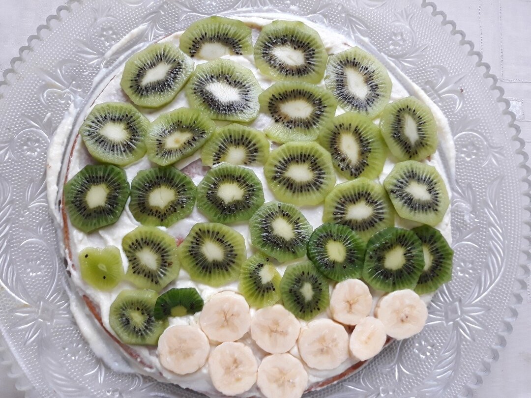 Торт с киви и ананасом