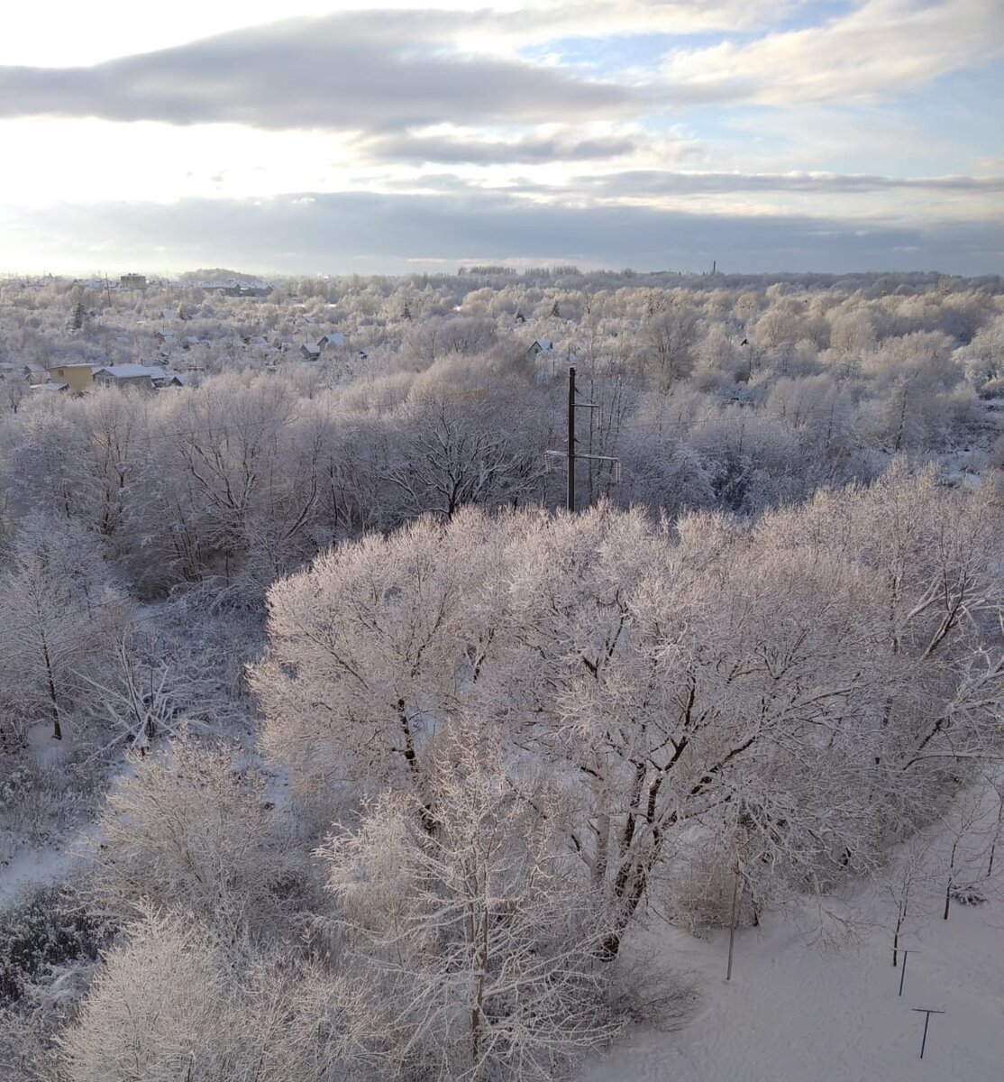 Чем не сибирский пейзаж, чес слово?