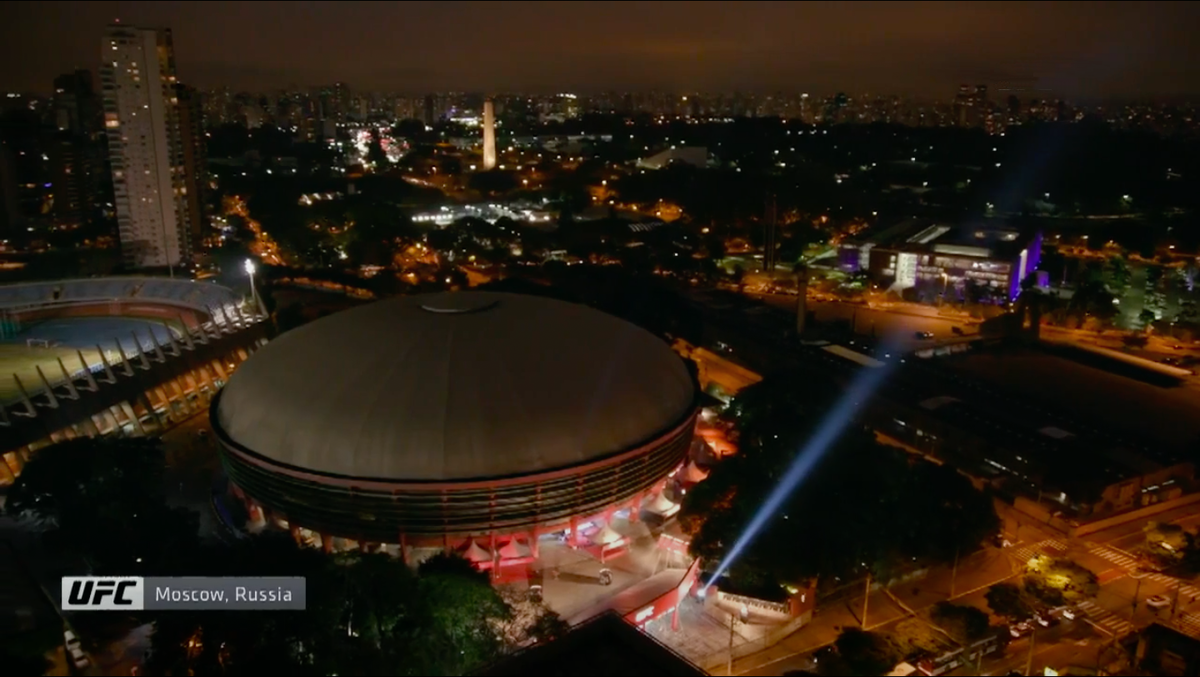 СК Олимпийский с высоты птичьего полета