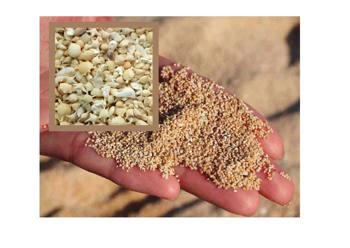 Такой интересный песок из Японии.