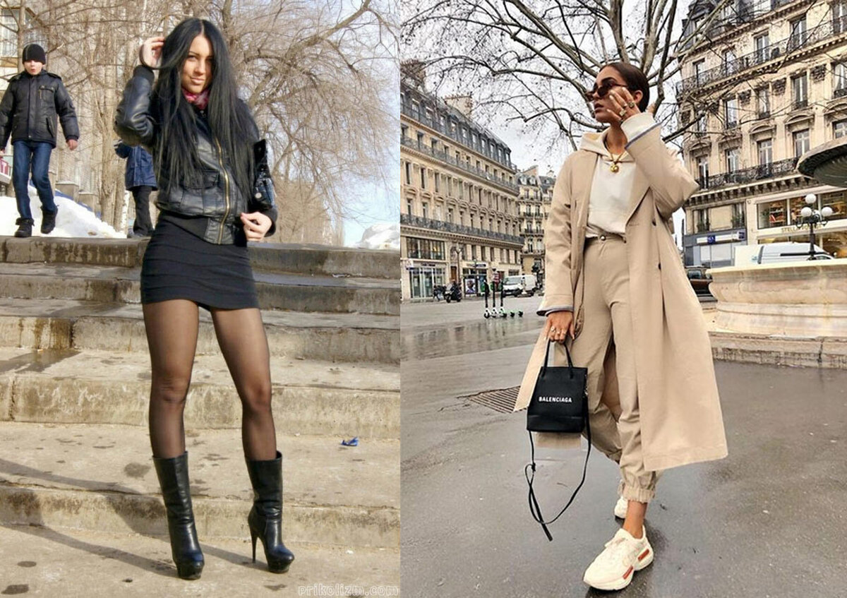 Отставшая от жизни провинциалка Vs Московская икона моды в бежевом тренче