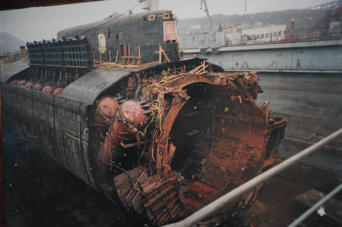 К-141 после подъема