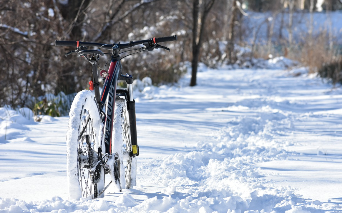 Велосипед зимой