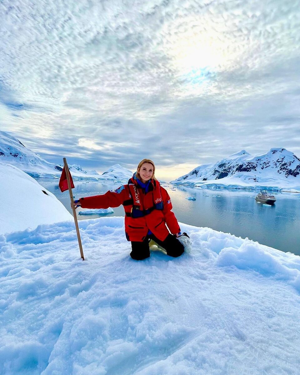 Ольга Орлова в Антарктиде. Источник фото: Инстаграм