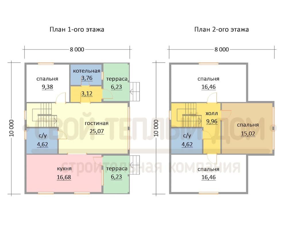 Планировка дома по проекту КД-17