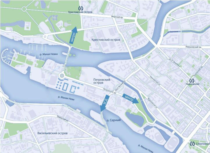 Карта Петровского острова
