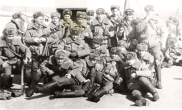 На учениях, третий курс