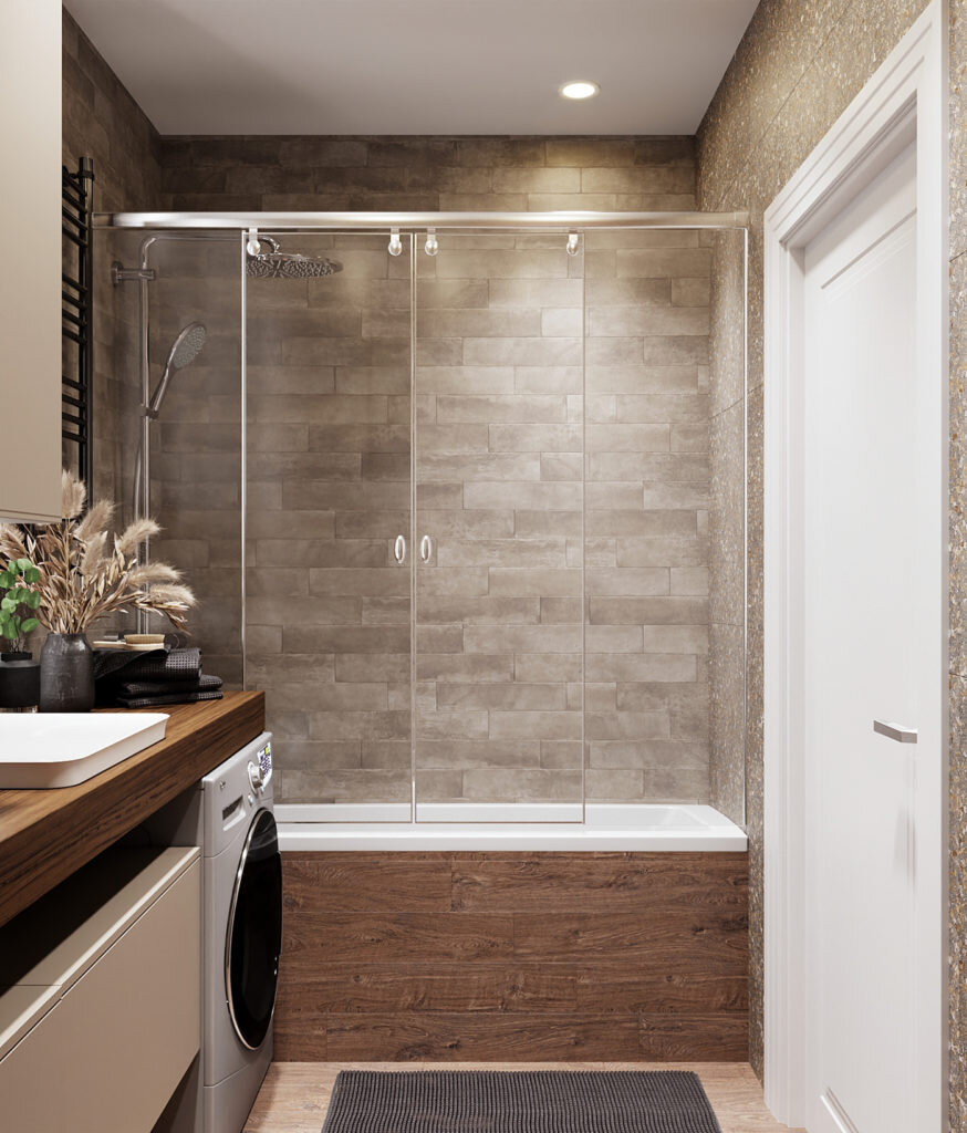 Теплые оттенки и мягкие акценты. Уютная квартира в бежево-серой гамме