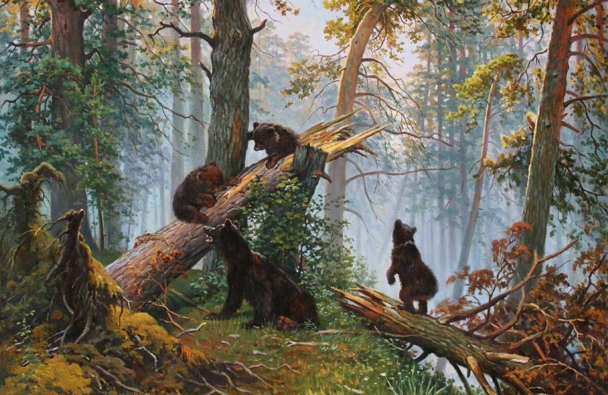 Кто придет на выручку художнику, который хочет написать пейзаж, но боится плохо нарисовать животных? Кто поможет дорисовать часть картины, когда никак не получается ее закончить? Во все времена художники помогали друг другу, а иногда даже писали картины в соавторстве. Ученики, друзья, родственники — кто только не участвовал в создании известных картин.

Андреа дель Вероккьо

Использовать учеников в качестве помощников — простой способ для создания картин. И им пользовались многие художники. Андреа дель Вероккьо стал учителем для великих мастеров, поэтому к нескольким его картинам причастны именитые художники. Например, Леонардо да Винчи участвовал в создании полотен Андреа дель Вероккьо «Крещение Христа», «Мадонна с двумя ангелами» и «Ангел и Товия».

Карл Брюллов

Петербургский художник Карл Брюллов известен тем, что часто изображал на своих полотнах знаменитостей. Однажды он решил написать портрет баснописца Ивана Крылова. Но работа шла тяжело — то одна, то другая деталь не удавалась Брюллову, хотя основную часть картины он сделал быстро. Крылов, уставший позировать, пошутил, что не доживет до окончания работ. Шутка оказалась пророческой — Крылов действительно умер, а картина осталась неоконченной. Нужно было дорисовать лишь руку, но Брюллов никак не мог настроиться на это. Поэтому на помощь ему пришел ученик Фаддей Горецкий. Правда, многие критики отмечают, что рука Крылова выглядит не совсем живой. 

Иван Айвазовский

Айвазовский был лично знаком с Пушкиным и по памяти написал множество картин с его изображением. Ивану Константиновичу прекрасно удавались морские пейзажи, но людей он не любил рисовать. Поэтому на его картинах они присутствуют номинально, изображаются размыто. На всех картинах, где нарисован великий поэт, сложно разобрать детали его внешности. На всех, кроме одной. «Прощание Пушкина с морем» отличается от других полотен. Здесь Александра Сергеевича удается разглядеть в мельчайших подробностях. Разгадка проста — Пушкина рисовал не Айвазовский, а Репин. Лепта, внесенная Репиным, оказалась как нельзя кстати. Многие отметили, что это изображение Пушкина стало одним из самых достоверных его портретов. А сам Репин неоднократно пытался нарисовать Александра Сергеевича на своем полотне, но это ему так и не удалось. 

Иван Шишкин

Листва, кора и корни деревьев, свет, пробивающийся сквозь кроны, — все это удалось написать Шишкину с большой достоверностью на картине «Утро в сосновом лесу». Однако он боялся, что изобразить медведей у него не получится. Поэтому художник попросил Константина Савицкого помочь, нарисовав на картине мишек. И долгое время этот факт не был известен, поскольку его подписи на картине не осталось. Павел Третьяков, купивший полотно, посчитал нужным убрать автограф Савицкого, и на некоторое время все забыли о его вкладе.

Илья Репин

Картину «Государственный совет» у Ильи Репина заказал Николай II. Это была великая честь для художника, но сам он не справился бы с такой монументальной задачей. В это время у Репина уже плохо работала правая рука, поэтому рисовать он мог лишь левой. В помощь себе он взял учеников — Ивана Куликова и Бориса Кустодиева. Работу разделили. Куликову досталась левая часть картины, Кустодиеву — правая, а Репин писал центральную часть. Чиновников писали с натуры. Порой этим занимались все трое художников, затем Репин выбирал лучший вариант, зачастую свой рисунок. В самом начале, когда делали набросок и расчерчивали перспективу, помощникам работа казалась скучной, о чем писал Кустодиев. Но в дальнейшем они воодушевились процессом. Картину показали в Мариинском дворце 4 января 1904 года. На ней изображен российский император на юбилейном заседании Государственного совета.

Исаак Левитан

Картина «Осенний день. Сокольники» стала одним из известнейших творений Левитана. Благодаря ей художника заметил Павел Третьяков. Но написана картина в тяжелые для ее автора времена. Исаака Левитана на некоторое выселили из столицы, поскольку из-за покушения на императора евреям запретили находиться в Москве. В упадническом настроении Левитан творил в Салтыковке. Он написал «Осенний день. Сокольники» в привычной для себя манере — дробные мазки делают краски осени нереалистичными на холсте. 

Пейзажи хорошо удавались Левитану, а вот люди на его полотнах появлялись редко. Фигура женщины, затерявшейся среди высоких деревьев, контрастирует с окружающей обстановкой. Буйство природы и погруженность в себя человека делают изображение интересным и загадочным. Однако женщину на картине написал вовсе не Левитан. Она принадлежит кисти другого художника, друга Исаака. Эту фигуру нарисовал Николай Чехов, брат Антона Павловича. 

Франс Снейдерс

Мировую славу живописцу принесли монументальные картины, на которых изображены прилавки, заваленные дичью, рыбой, овощами и фруктами. Художник много внимания уделял натюрмортам, но не любил изображать людей и пейзажи. От изобилия дичи, рыбы и различных яств на прилавках и столах, изображаемых Снейдерсом, разбегаются глаза. Художник так мастерски изображал еду, что его картины стали использовать для украшения обеденных залов. Иногда Франс Снейдерс обращался за помощью к своим коллегам, которые помогали ему с созданием пейзажей и изображением людей. Часто его выручали Ян Вильденс, Якоб Йорданс и Абрахам Янсенс. Известные картины Снейдерса «Лавка дичи», «Овощная лавка» и «Рыбная лавка» созданы в соавторстве с Яном Вильденсом. Он рисовал деревья на заднем плане, а кисти Франса принадлежат товары в лавках.

Василий Перов

Художник Василий Перов был опытным охотником, поэтому ему не составляло труда достоверно изобразить экипировку охотников. «Охотники на привале» — это картина, представляющая трех абсолютно разных охотников. Перов мастерски передал характер каждого героя, ввиду чего картина получилась живой. Кажется, что можно услышать, о чем говорят охотники. Но рисовать пейзаж Василию Перову не хотелось, поэтому фон сделал Алексей Саврасов. Перов поделился этим фактом в письме своим друзьям. 