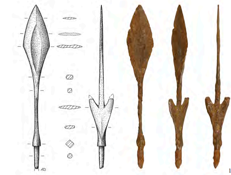 Этот наконечник происходит из археологического комплекса Тимерево, что близ Ярославля, в Верхнем Поволжье, и относится примерно к IX-XI векам нашей эры.